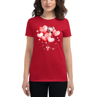 Valentine Balloon Bouquet Women's short sleeve t-shirt